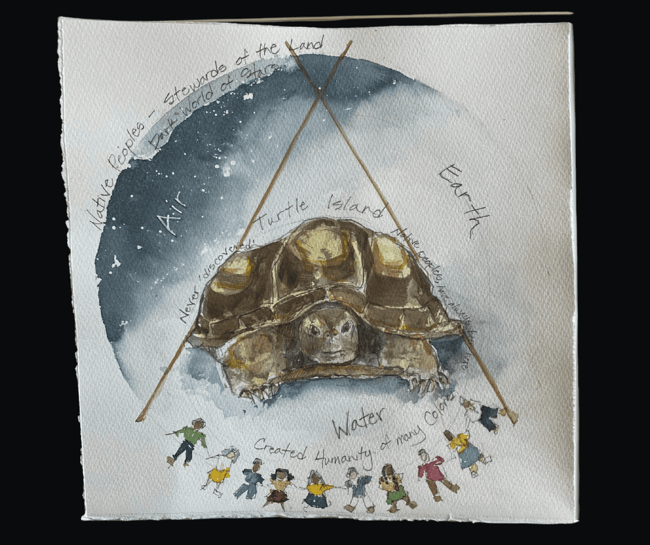 "Lois Long Story," Watercolor by Julie Marckel